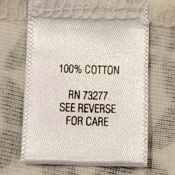 Croft&Barrow Ivory & Black Patterned Bateau Neck Button Detail 3/4 Sleeve Top LP - Picture 8 of 9